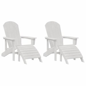 vidaXL Mobilier de jardin lounge 2 Pièces Blanc 74 x 82 x 90 cm Plastique