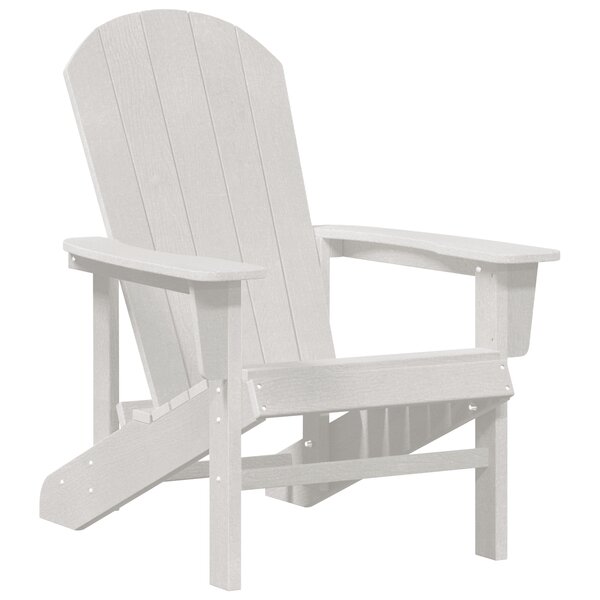 vidaXL Chaise Adirondack Blanche 74x82x91 cm HDPE