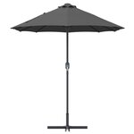 vidaXL Parasol de jardin Anthracite 380 x 196 x 235 cm