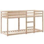 vidaXL Lit superposé sans matelas 90x190 cm bois de pin massif