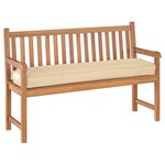 vidaXL Coussin de palette pour banc beige 150 x 40 x 8 cm  en tissu Oxford.