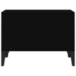 vidaXL Table basse Noir 60x50x36 5 cm Bois d'ingénierie