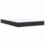vidaXL Sommier à lattes de lit avec matelas Noir 140x200 cm Velours