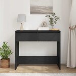 vidaXL Table console chêne noir 89x41x76 5 cm bois d'ingénierie