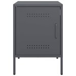 vidaXL Table de chevet anthracite 36x39x50 5 cm acier