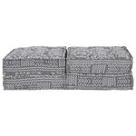 vidaXL Canapé modulaire 2 Pièces Gris clair 140 x 70 x 36 cm tissu