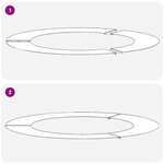 vidaXL adapté pour anneau d'arbre plat Argent Ø60 / 90 cm