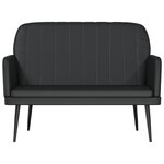 vidaXL Banc Noir 107x80x81 cm Similicuir