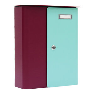 Profirst  ziefen boîte aux lettres rouge baie turquoise