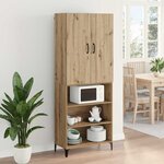 vidaXL Haut Armoire Montage mural Chêne artisanal 69 5 x 34 x 180 cm