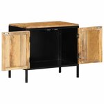 vidaXL Cabinet de chevet 2 Pièces Marron et Noir 50 x 30 x 45 cm