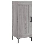 vidaXL Buffet Sonoma gris 34 5x34x90 cm Bois d'ingénierie