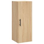vidaXL Buffet haut Chêne sonoma 34 5x34x180 cm Bois d'ingénierie