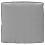 vidaXL Coussin Pallet pour Siège Gris 80x80x12 cm Tissu Oxford