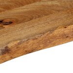 vidaXL Dessus de table à bord vivant 80x40x3 8 cm bois massif manguier