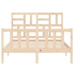 vidaXL Cadre de lit sans matelas bois de pin massif