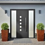 vidaXL Jardinières 2 Pièces 45x45x75 cm acier résistant aux intempéries