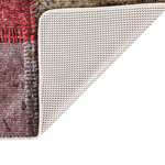 vidaXL Tapis lavable antidérapant Patchwork 80x300 cm Multicolore