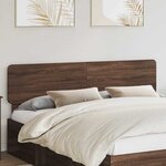 vidaXL Tête de lit Chêne brun 180 cm Bois d'ingénierie