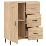vidaXL Buffet chêne sonoma 69 5x34x90 cm bois d'ingénierie