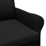 vidaXL fauteuil Noir 76 x 94 x 102 cm tissu