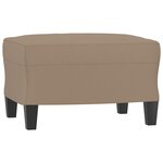 vidaXL Ensemble de canapés 3 Pièces avec coussins cappuccino similicuir
