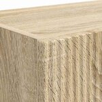 vidaXL Meuble TV mural Montage mural Chêne Sonoma 59 5 x 31 x 40 cm