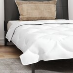 vidaXL Duvet avec Oreiller 2 Pièces Blanc 155 x 220 cm Microfibre