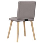 vidaXL Chaises à manger lot de 2 taupe tissu