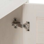 vidaXL Meuble de Salle de Bain avec porte VIGO Blanc 37 5 x 34 x 80 cm