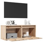 vidaXL Armoires murales 2 Pièces 45x30x35 cm Bois de pin massif