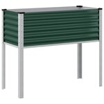 vidaXL Jardinière vert 100x45x90 cm acier