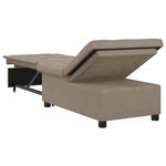 vidaXL Canapé-Lit avec coussin Taupe 67 x 194 x 82 cm Contreplaqué