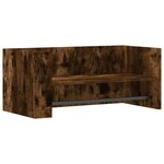 vidaXL Étagère murale chêne fumé 70 5x35x30 5 cm bois d'ingénierie