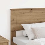 vidaXL Tête de lit Chêne artisanal 75 cm Bois d'ingénierie