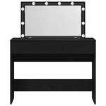 vidaXL Coiffeuse Chêne noir 100 x 40 x 120 cm Bois d'ingénierie