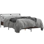 vidaXL Cadre de lit sans matelas chêne marron 140x190 cm
