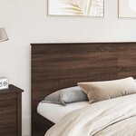vidaXL Tête de lit Chêne brun 200 cm Bois d'ingénierie