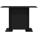 Table à manger vidaXL Noir Chêne 110x60x75 cm Bois d'ingénierie
