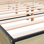 vidaXL Cadre de lit sans matelas chêne sonoma 140x200 cm