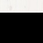 vidaXL Cadre de lit sans matelas blanc bois massif 160x200 cm