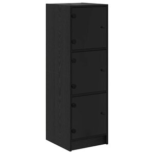 vidaXL Haut Armoire Chêne noir 35 x 37 x 109 cm Bois d'ingénierie