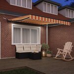 vidaXL Tissu de auvent Jaune et Orange 350 x 250 cm Polyester