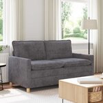 vidaXL Canapé Gris foncé 156 x 81 x 87 5 cm Polyester