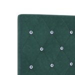 vidaXL Cadre de lit Vert Foncé 100x200 cm Velours