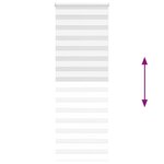 vidaXL Store zèbre blanc 85x200 cm largeur du tissu 80 9 cm polyester