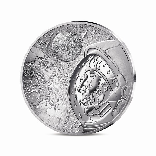 L'Odyssée Spatiale avec Thomas Pesquet  - Monnaie de 10€ Argent BE