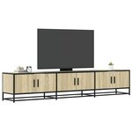 vidaXL Meuble TV chêne sonoma 210x35x41 cm bois d'ingénierie