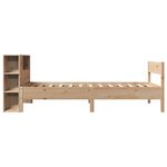 vidaXL Lit bibliothèque sans matelas 75x190 cm bois de pin massif