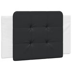 vidaXL Cadre de lit avec LED sans matelas Zadar blanc et noir 80x200 cm